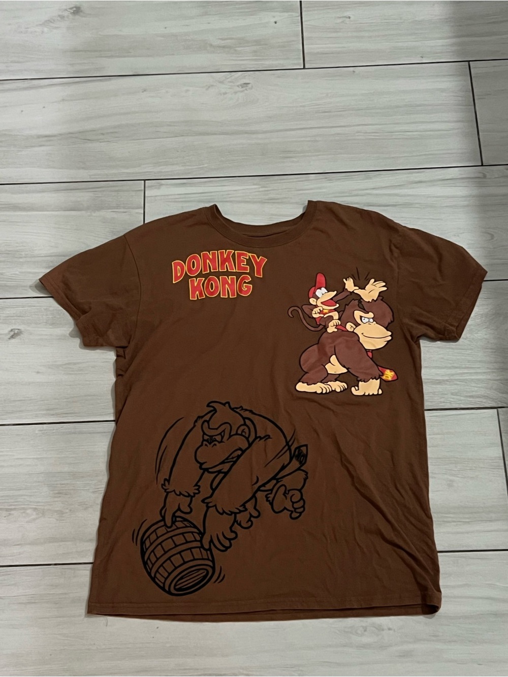 Donkey Kong Brown Graphic Tee